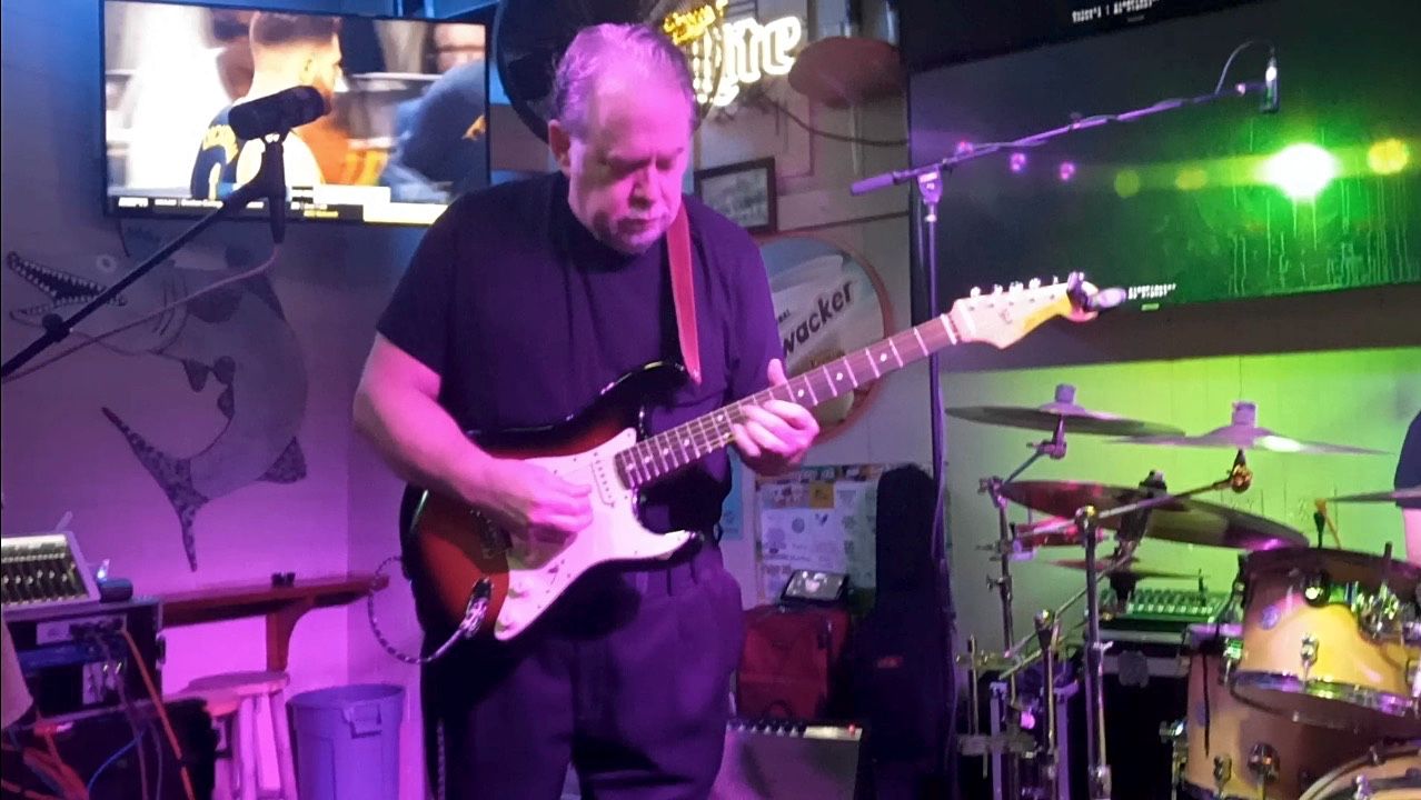 Gene Labbé on guitar for Harrison Avenue @ The Sandshaker 3/2/23