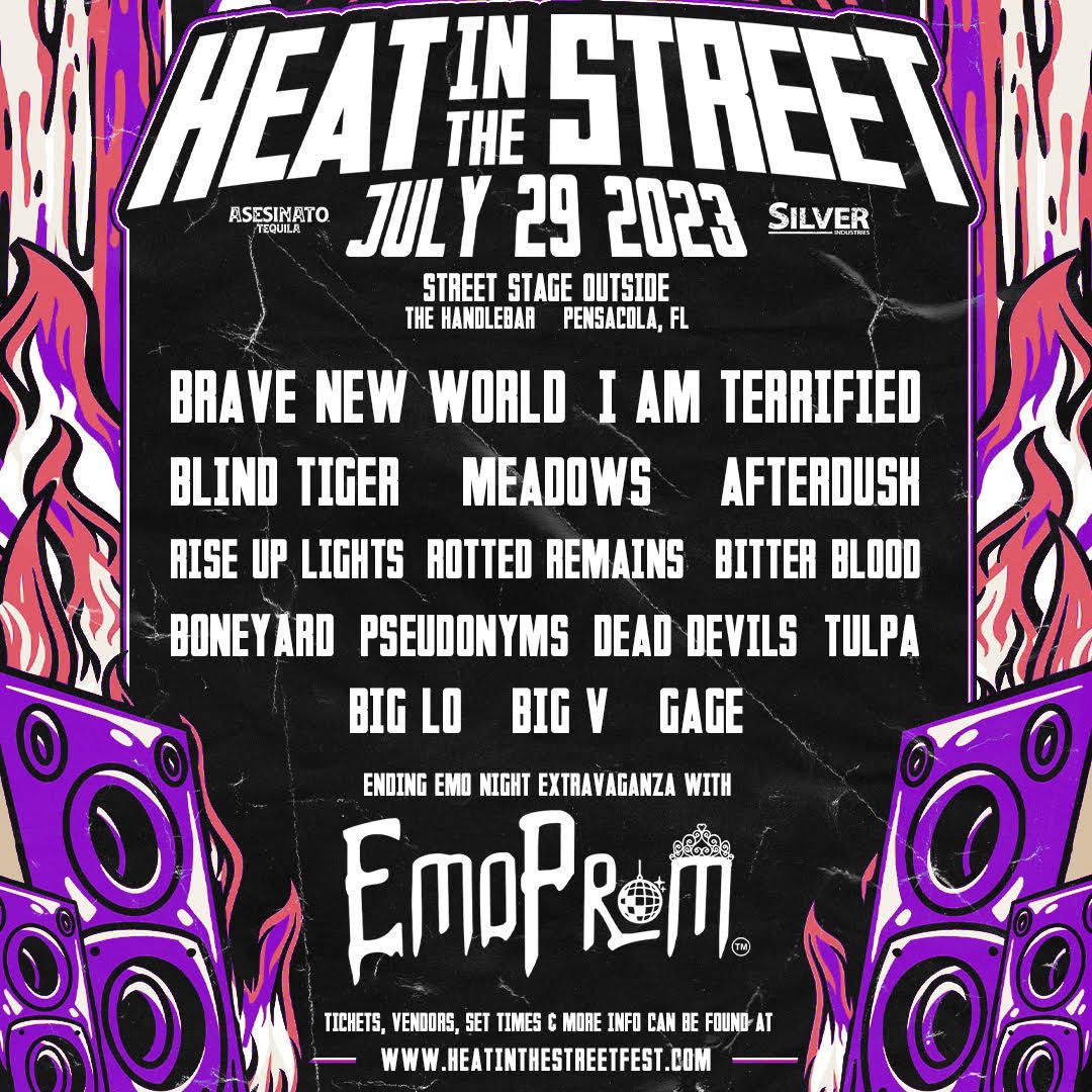 Heat In The Street Fest 2023 Flyer