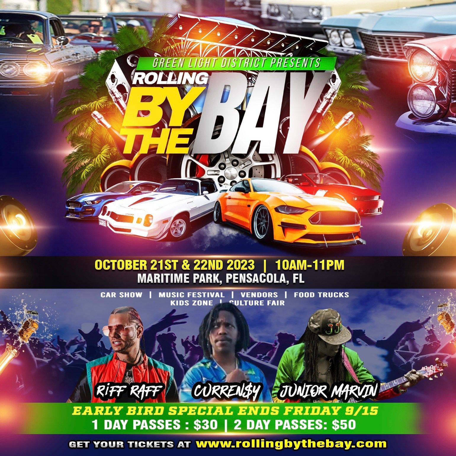 Rolling By The Bay Cars & Music Festival - Oct 21-22.