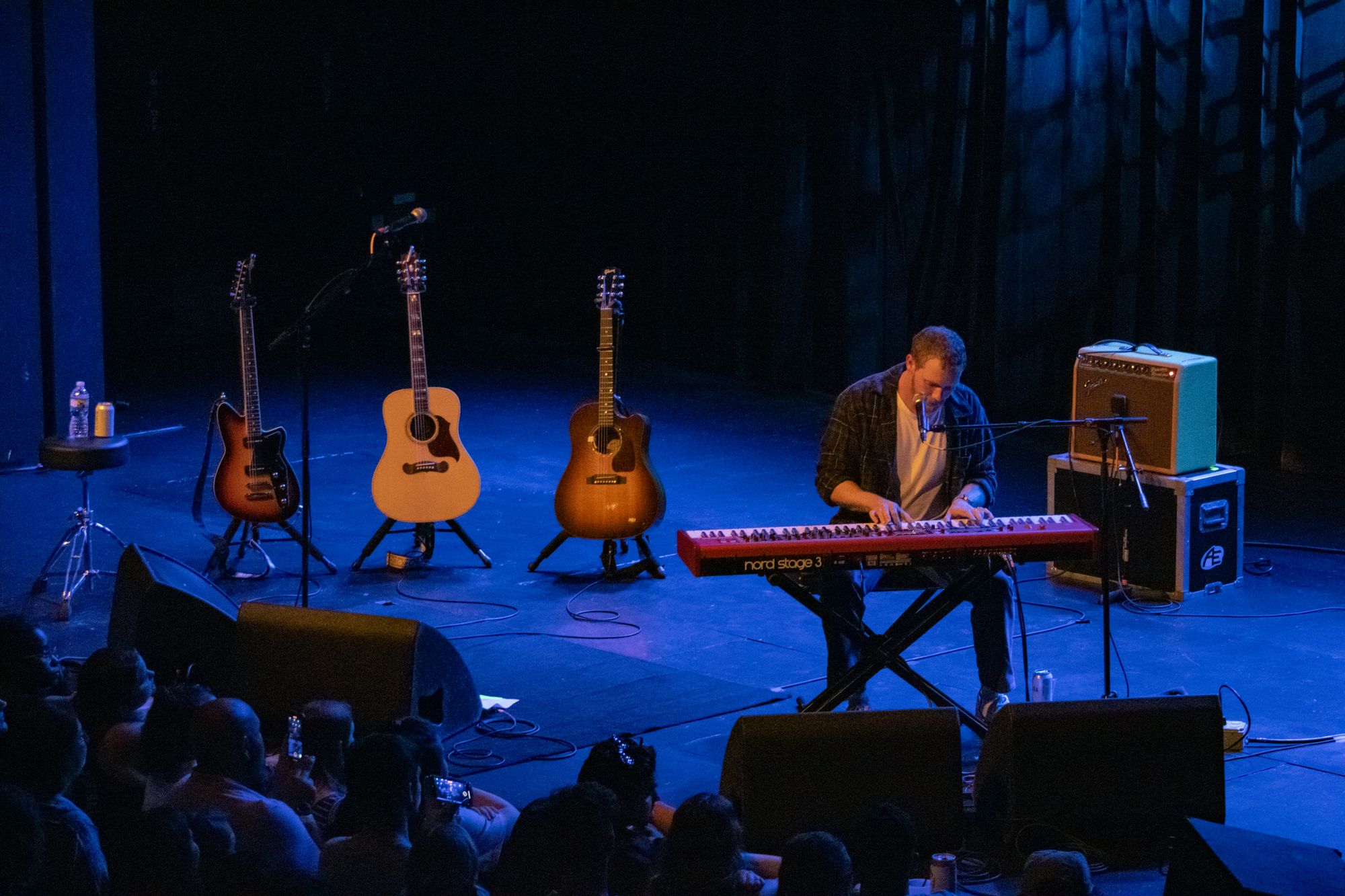 Matt Maeson plays the keyboard on stage at Iron City in Birmingham, Alabama on July 12, 2023. (Photo: Tandra Smith)