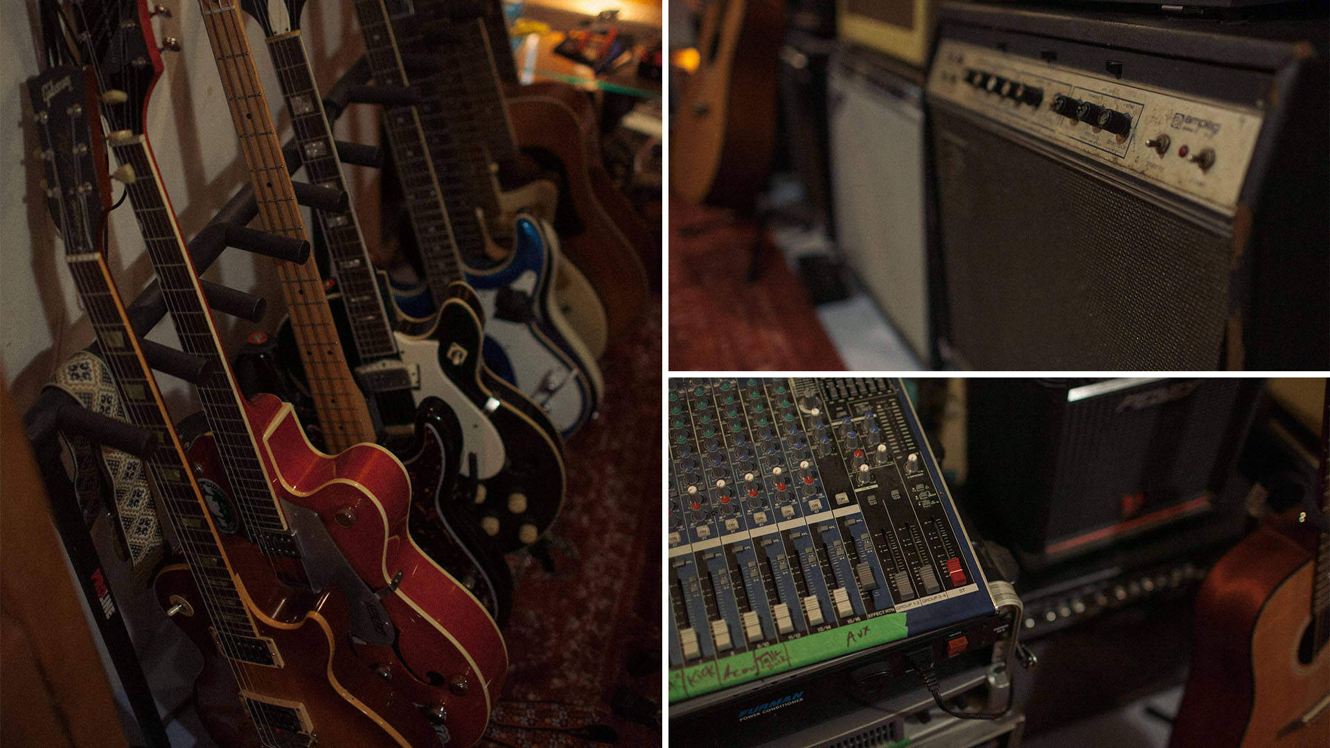 A portion of Starlin's studio equipment