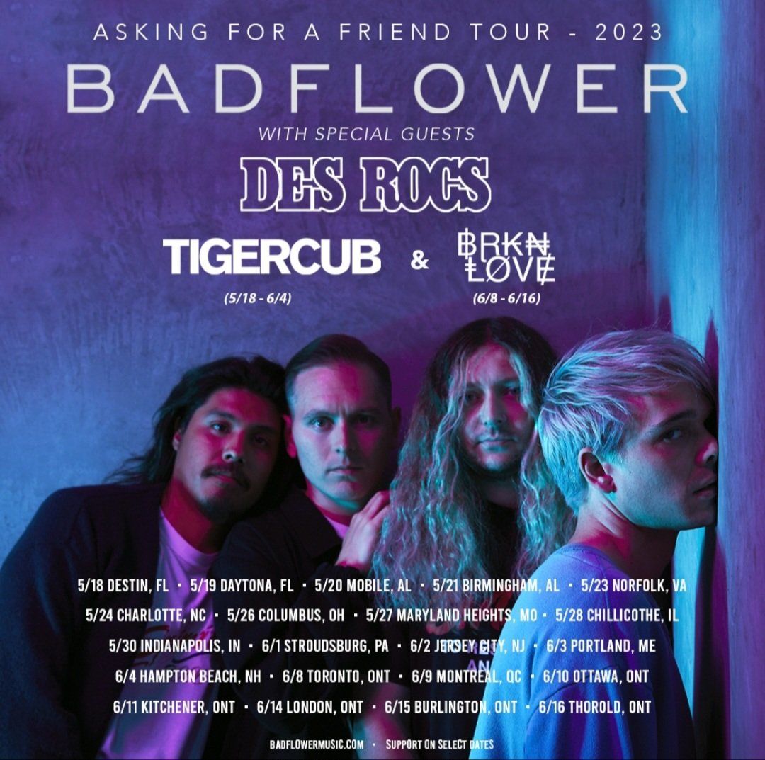 Badflower adds more dates to their Asking for a Friend Tour, including 2 on the Gulf Coast