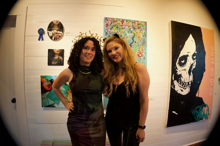 Halle Castille and Avian Noble of ICON Modern Art Gallery. 