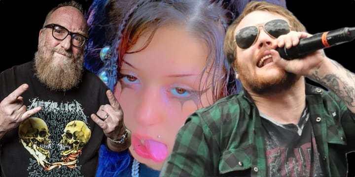 Brian Posehn, Sisi and Danny Worsnop. 